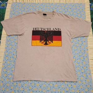🇩🇪 Vtg 80s Deutschland 🦅 Germany Shirt 🔥 Large Single Stitch made in USA ✨️